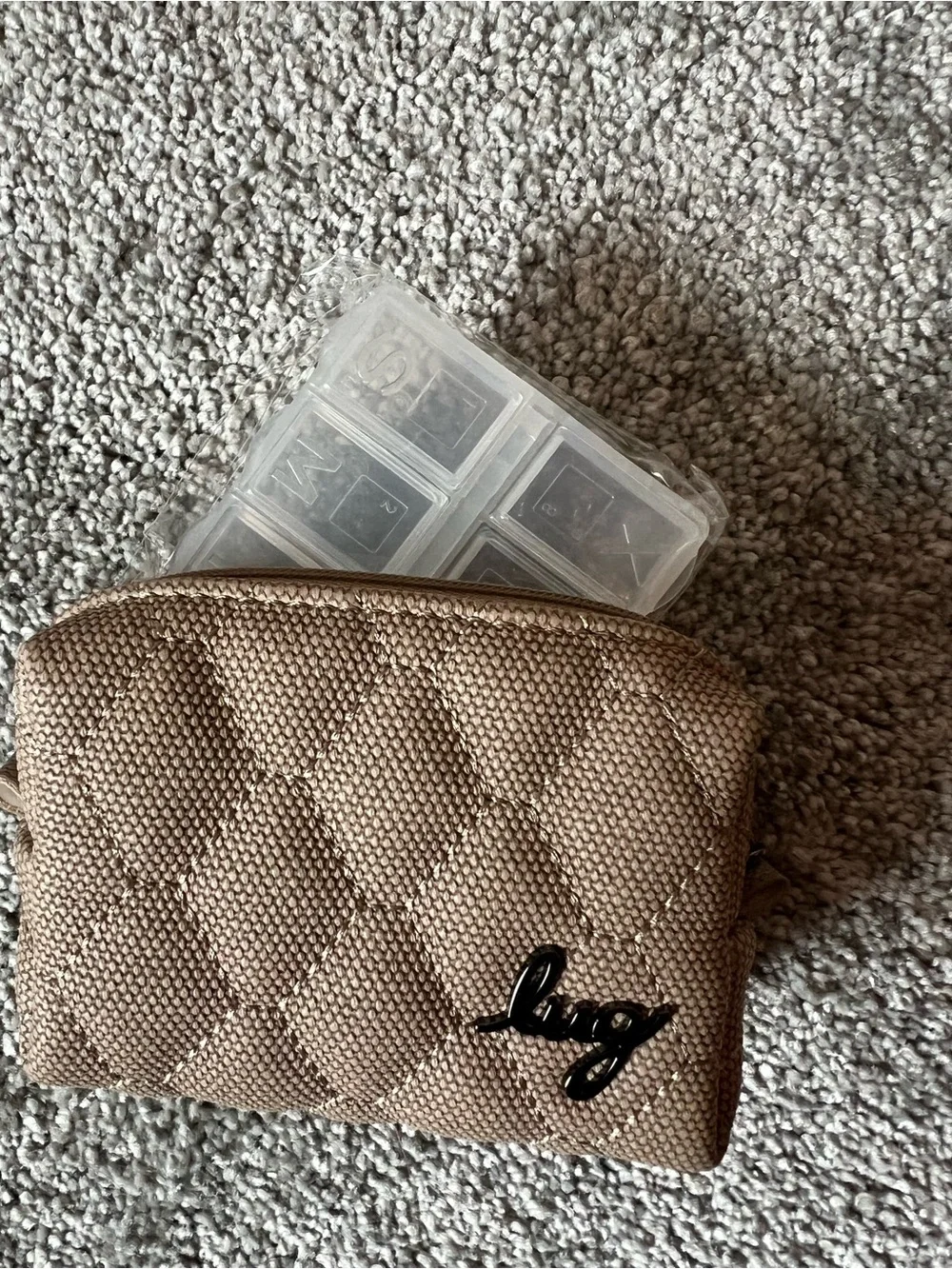Lug Via and Choo Choo mini vl Matt luxe sand NWOT